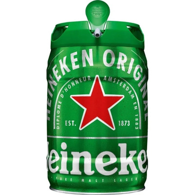 Barril De Chopp Heineken 5 Litros Original Ideal Para Festa | Frete grátis