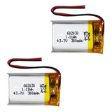 2 Baterias 602030 Beston Litio 3.7v Polímero Li-ion 300mah 