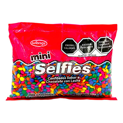Mini Selfies Dulce Confitado Sabor Chocolate Bolsa Con 500g | MercadoLibre
