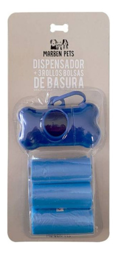 Bolsas Para Fecas 3 Rollos + Dispensador