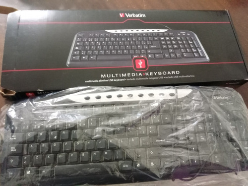 Teclado Verbatim 98109 Multimedia Slimlive  Usb C/cable