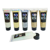 Set 6 Sombras De Glitter En Gel Distintos Tonos 5d