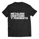 Remera Patria Bandera Y Sentir Nacional Metal Argentin Iorio