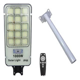 Pack 2  Foco Solar 1000w Potente Luz Led Exterior + Soporte