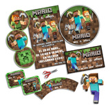 Kit Imprimible Minecraft Personalizado Candy Bar