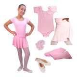 Ballet Roupa Kit Completo Infantil 02 Ao 12 Anos