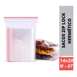 500 Saco Zip Lock Abre Fecha Livre De Bpa Free 14x20 Freezer