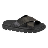 Tamanco Vizzano Flatform Papete Feminina Tira Larga Strass