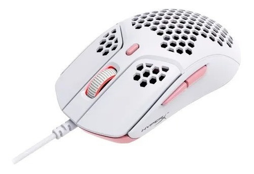 Mouse Gamer Hyperx Pulsefire Haste (blanco-rosa)