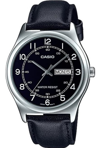 Reloj Casio Quartz Mtpv004 Hombre Acero Fechador Color De La Correa Mtp-v006l-1b2