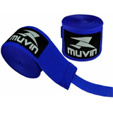 Bandagem Elástica  Boxe Muay Thai  3 Metros Azul Muvin