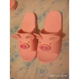 Sandalias  Cerdito Marca Love Clip,olor Chicle Resistentes 