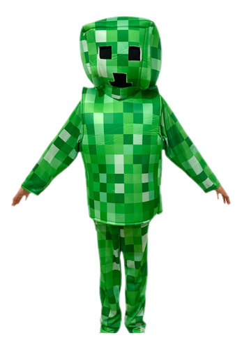 Disfraz Minecraft Creeper Para Niño