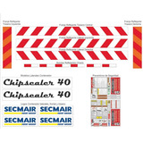 Kit De Calcomanías Para Secmair Chipsealer 40