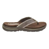 Sandalia Skechers Hombre Memory Foam Relaxe Fit 64152choc