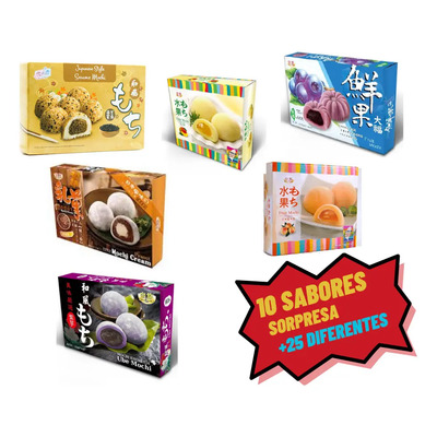 10 Mochis Surtido Dulce Coreano Japones  | Envío gratis