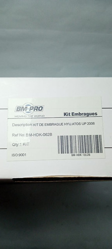 Kit Embrague Hyundai Picanto / Atos Up 2006 Foto 2
