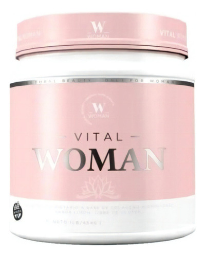 Colageno Hidrolizado + Acido Hialuronico 454g - Vital Woman Sabor Neutro