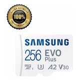 Tarjeta Memoria Micro Sd Samsung Evo Plus 256 Gb 130mb/s 4k