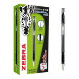 Boligrafo Zebra J-roller 8000 Negro Mediano 0.7 Mm 12 Piezas