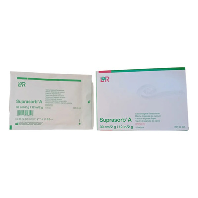 Suprasorb A Mecha Alginato Calcio 30cm\u002F2g 5pz Simi Kaltostat Color Blanco | Envío gratis