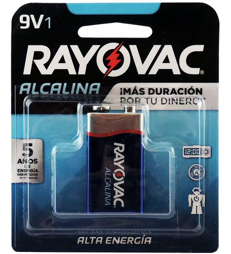 Rayovac Bateria Alcalina  9 V  Origen China