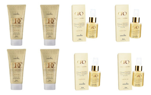 Ossono Argan Cremas De Peinar + Oro Líquido Combo X8u