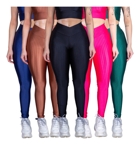 Roupa De Academia Fitness Kit Com 2 Calça ,escolha As Cores 