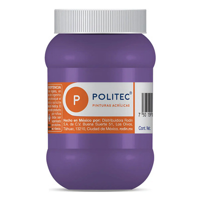 Pintura Acrílica Politec 500ml Lavanda Mate Multiusos Superficies Variadas | MercadoLibre