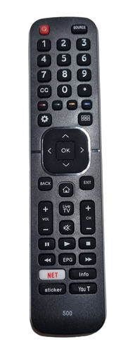 Control Remoto Tv Para Hisense Bgh Noblex Jvc 500