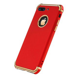 Funda Para iPhone 7 Plus - Roja/dorada
