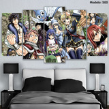 5 Cuadros En Canvas Anime Fairy Tail 86x56cm Anime