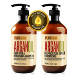 Kit Shampoo & Acondicionador Argan Keratina No Sulfatos