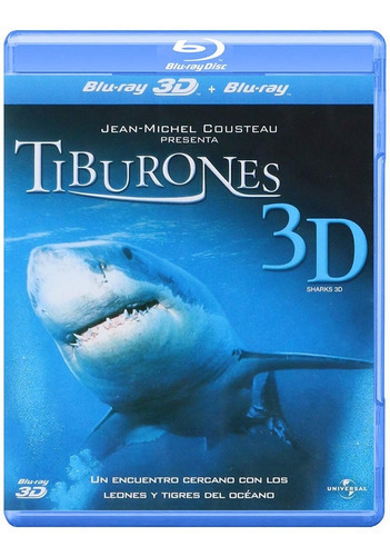 Tiburones 3d Documental Pelicula Bluray 3d + Bluray
