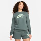 Polerón Nike Sportswear Club Fleece Mujer Verde