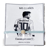 Pulseras/tobilleras De Fútbol X 25 Con Dije Pelota + Tarjeta