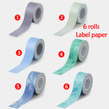Etiqueta De 6 Rollos Para Impresora Térmica De Etiquetas Blu