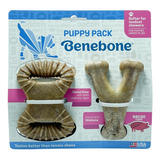 Benebone Puppy Bacon Wishbone Dental Chew Mordedor Filhotes