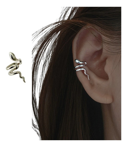 Aretes Mujer Ear Cuff Solitario Ear Cuff Serpiente