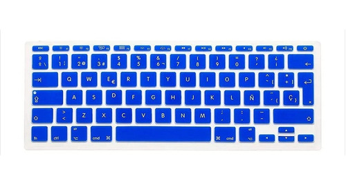 Protector Teclado Para Macbook Air Pro Retina Azul Oscuro