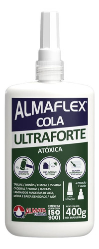 Cola Madeira Marcenaria Ultraforte Atóxica Almaflex 993 400g