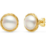 Aretes De Perlas Para Mujer, Aretes De Perlas Cultivadas De 