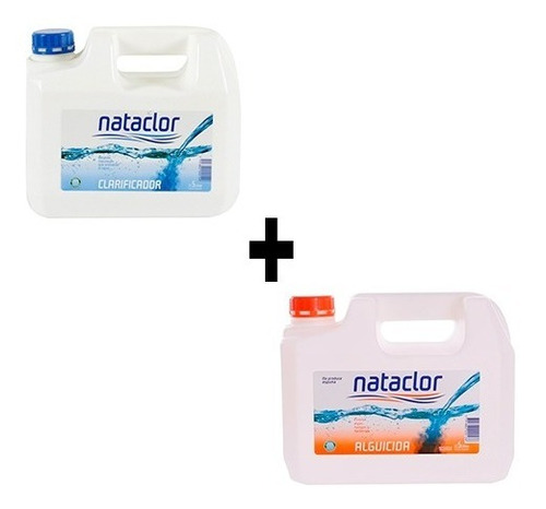 Combo Mantenimiento Alguicida + Clarificador 5lt Nataclor