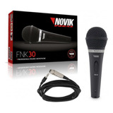 Microfono Novik Fnk-30 Profesional Dinamico + Cable Pipeta