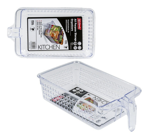 Organizador Acrílico Para Refrigerador Y Cocina 24x15x7.5 Cm