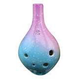 Ocarina Starry Alto Simple C 6 De Cerámica Para Agujeros De