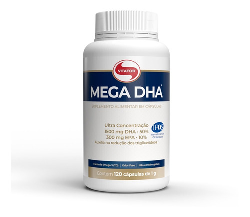 Mega Dha Ultra Concentração 1500mg Dha + 300mg Epa  Vitafor