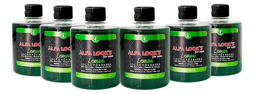 Loção Pós Barba Barba Alfa Look's Lemon 350ml Pacote 6 Unid