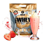 Suplemento En Polvo Gold Nutrition  Golden Line 100% Whey Protein Proteína Sabor Strawberry Shake En Sachet De 2.267kg