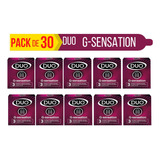 Condones Preservativos Duo G Sensation X 30 Unidades